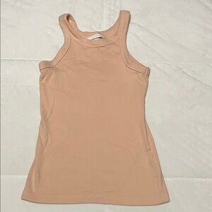 H&M Peach Ribbed Tank Top